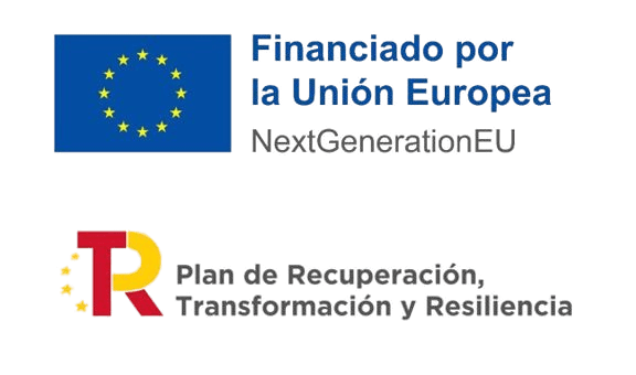 Plan de Recuperación Transformación y resiliencia. Financiado por la Unión Europea. Next generation EU.